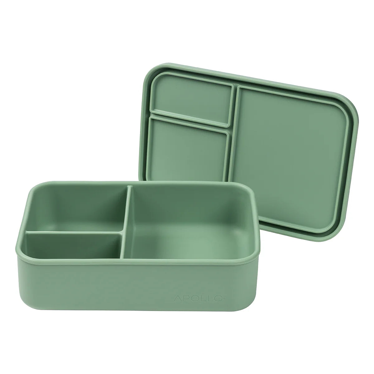 Apollo Silicone Bento 3 Rectangle - Sage