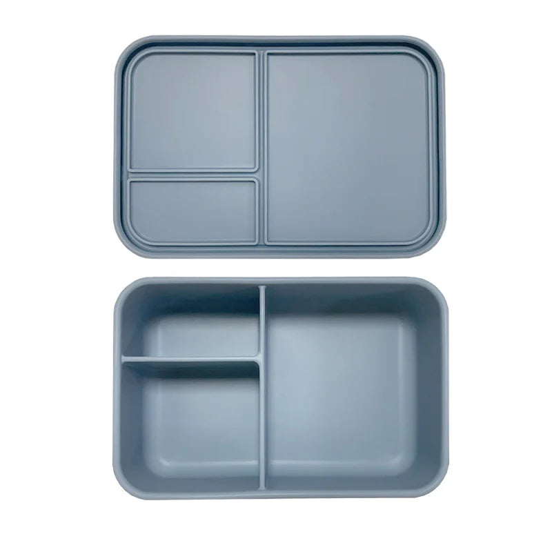 Apollo Silicone Bento 3 Rectangle - Blue