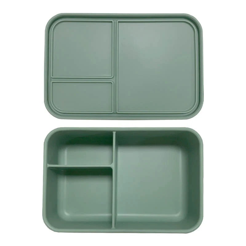 Apollo Silicone Bento 3 Rectangle - Sage