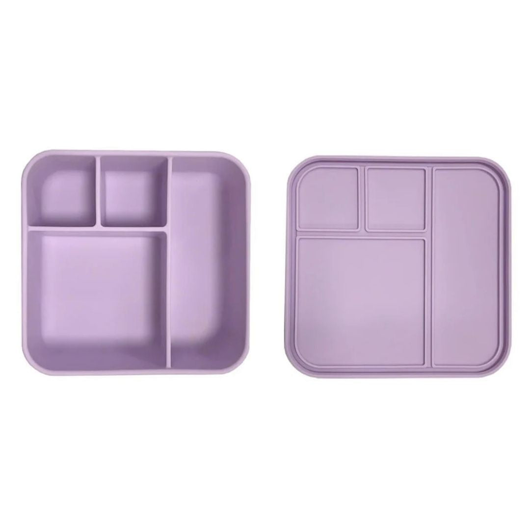 Apollo Silicone Bento 4 Square - Purple