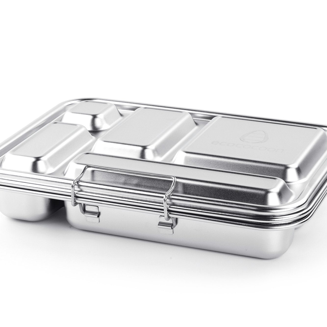 Ecococoon Stainless Steel Leakproof Bento Box - 5 compartment - Limoncello