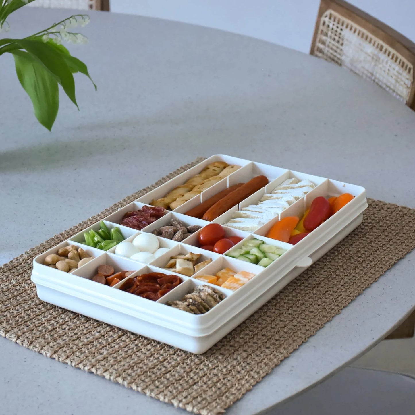 Melii Luxe Snackle Box XL - Ivory