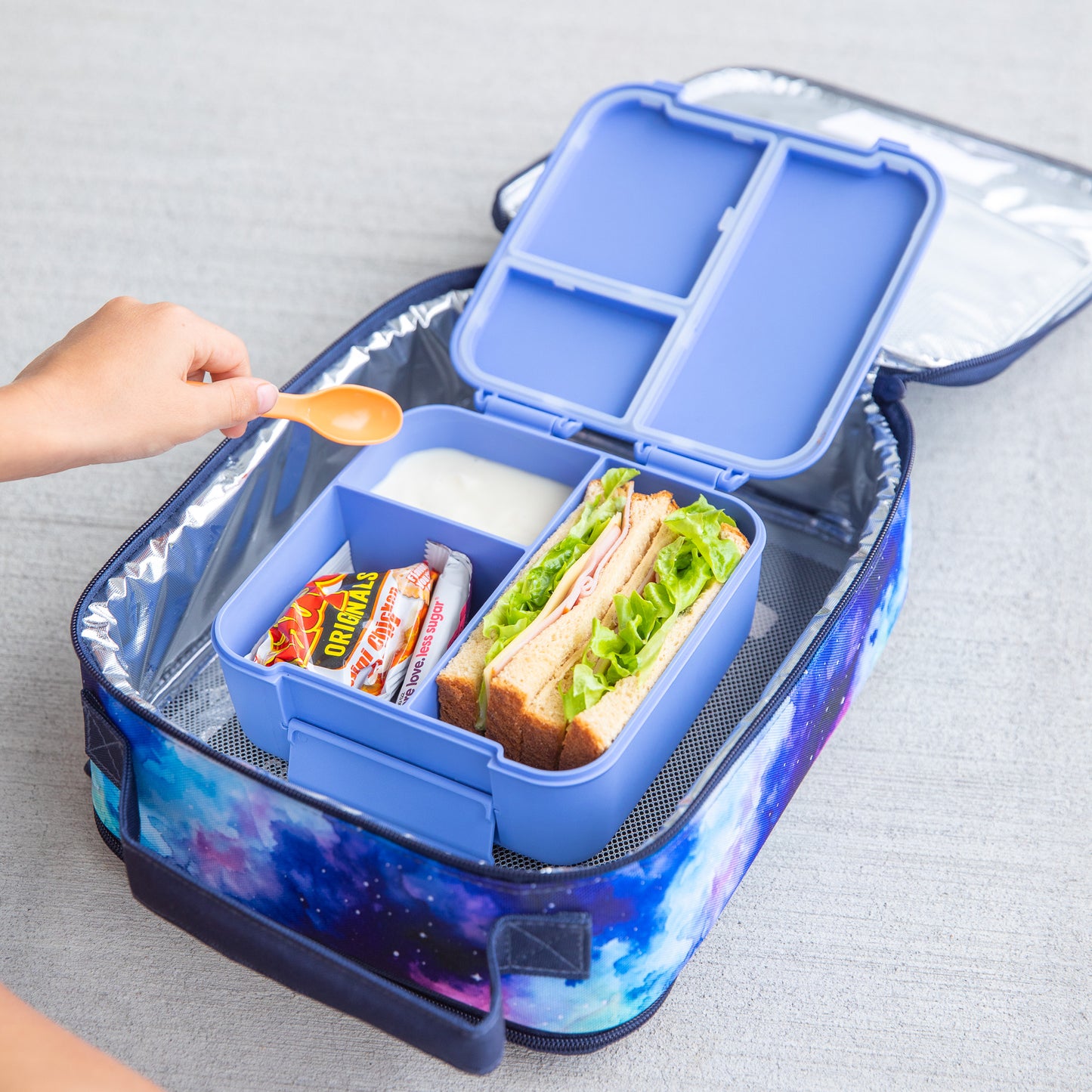 MontiiCo Large Insulated Lunch Bag - Starlight