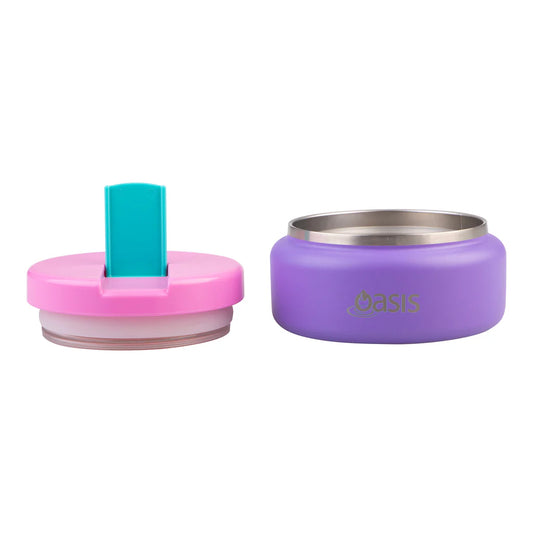 Oasis Kids Insulated Food Jar & Flask 230ml - Purple