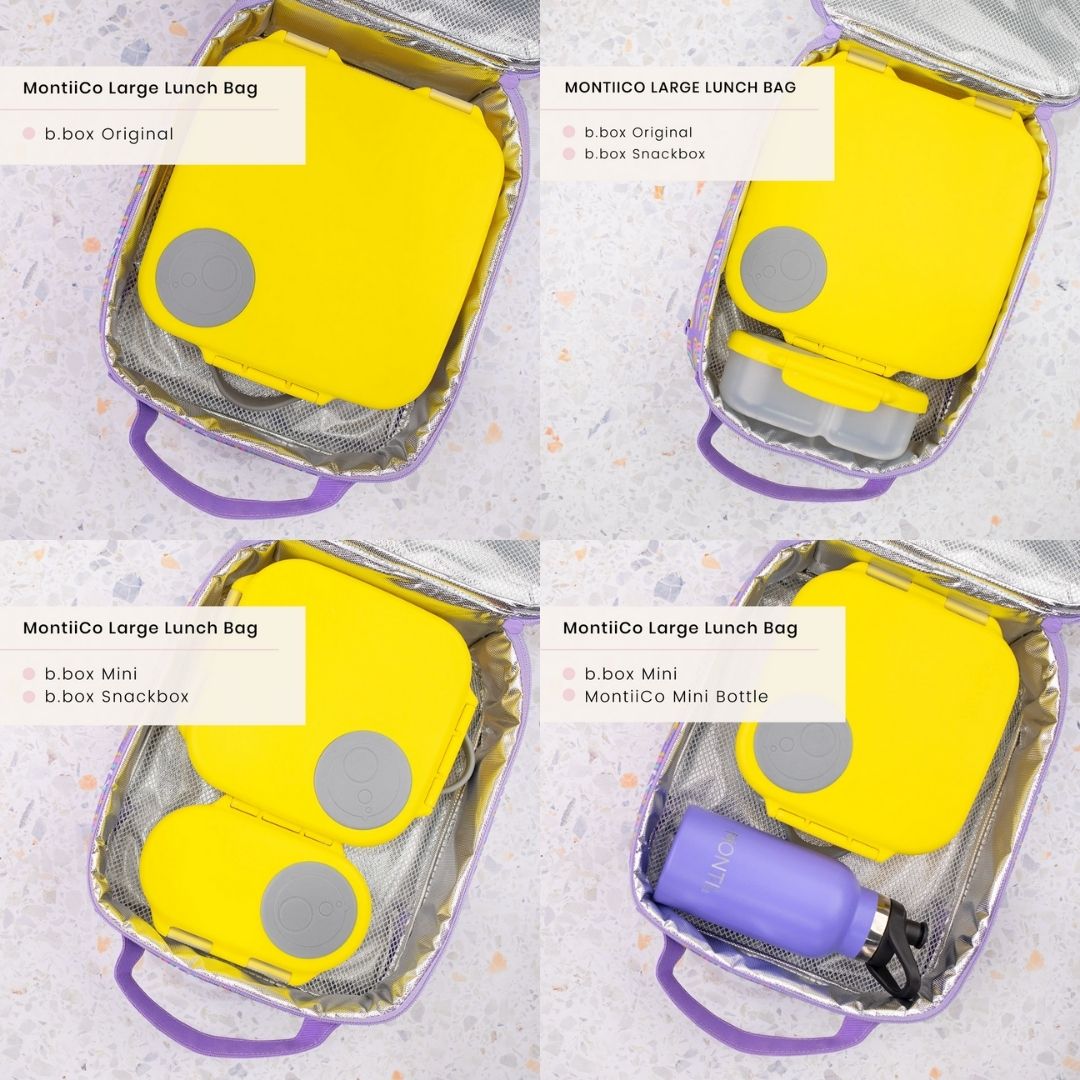 MontiiCo Large Insulated Lunch Bag - Safari