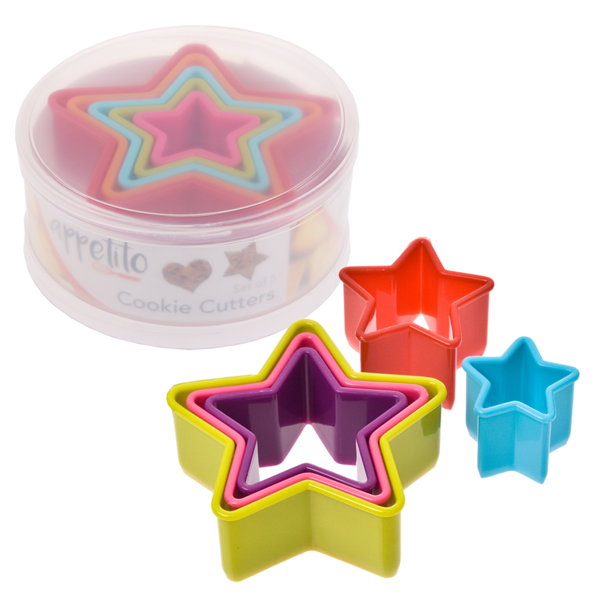 Food Cutter Set 5pc - Stars