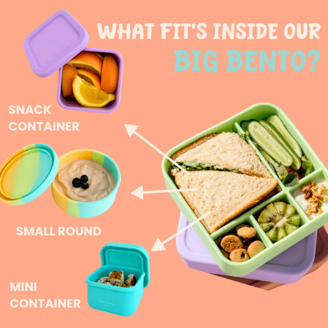 The Zero Waste People BIG Silicone Lunch Box - Fairy Floss