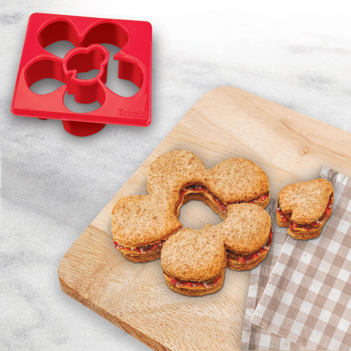Sandwich Cutter - Ladybug & Flower