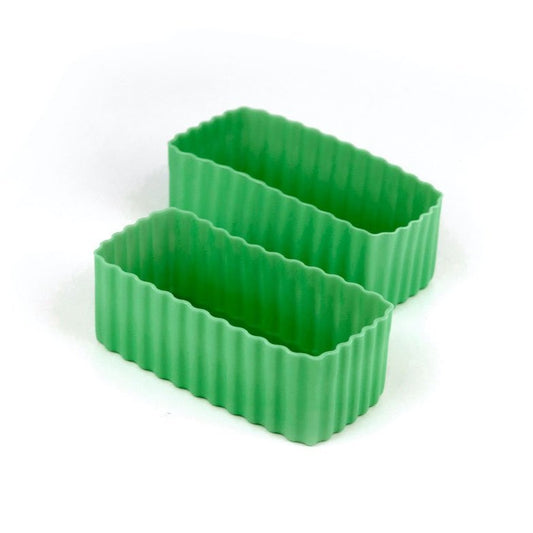 Bento Cups Rectangle - Medium Green