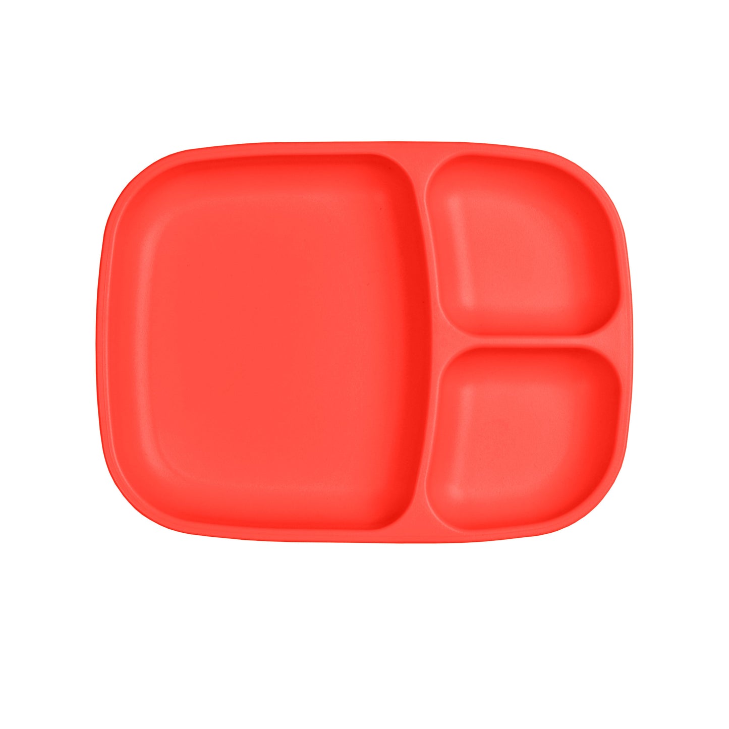 a picture of Re-Play Large Divided Plate - Redon a white background for making mealtime fun and playful