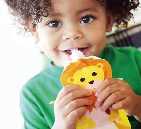 Squooshi Reusable Food Pouch - Small 6 pack - Baby Bento