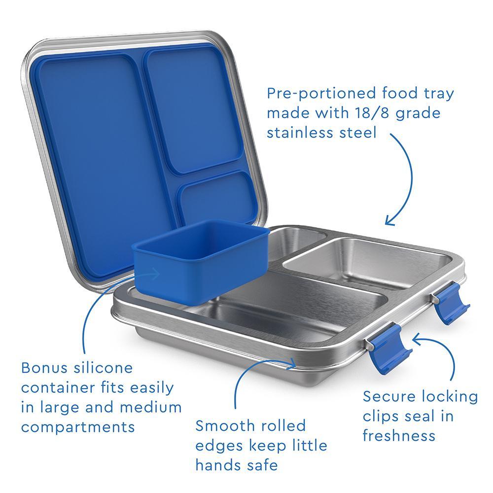 Bentgo Kids Stainless Steel Leakproof Lunch Box - Blue