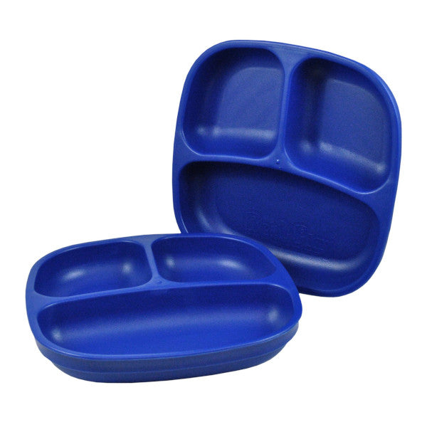 Re-Play Divided Plate - Navy - Baby Bento