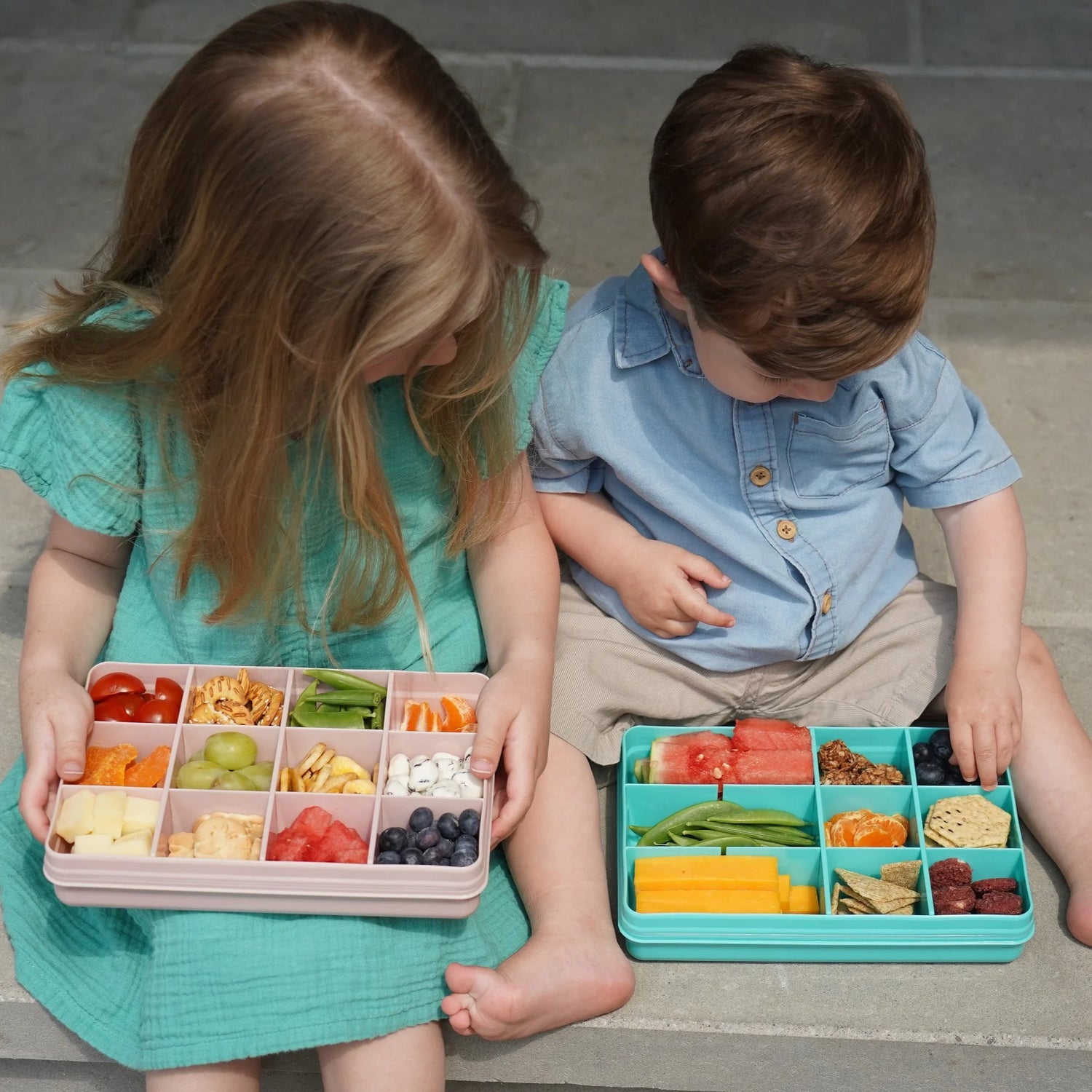 Melii Luxe Snackle Box XL – Ivory kids lunch container