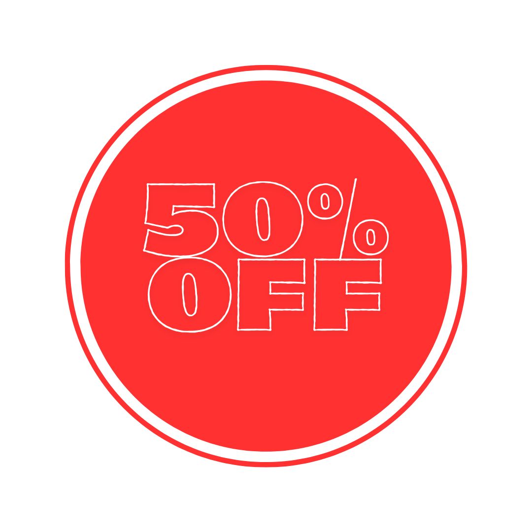 up to 50% off