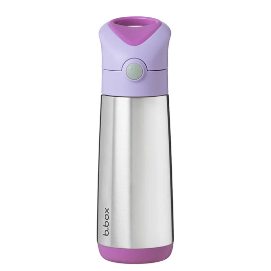 a picture of b.box Insulated Drink Bottle 500ml - Sugar Plum on a white background for a fun bento meal