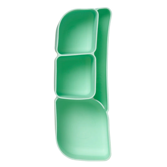 a picture of b.box Silicone Bento Tray : Lunch - Forest on a white background for a fun bento meal