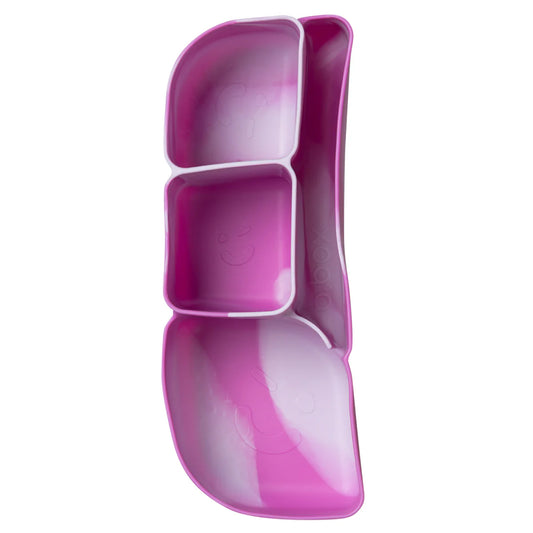 a picture of b.box Silicone Bento Tray : Lunch - Cosmic on a white background for a fun bento meal