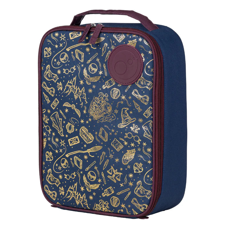 Harry Potter b.box Flexi insulated lunch bag with flexible sides, aluminium lining and machine‑washable design.