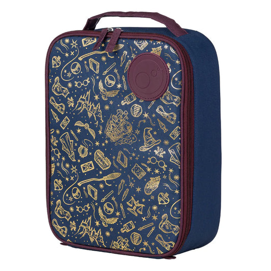 Harry Potter b.box Flexi insulated lunch bag with flexible sides, aluminium lining and machine‑washable design.