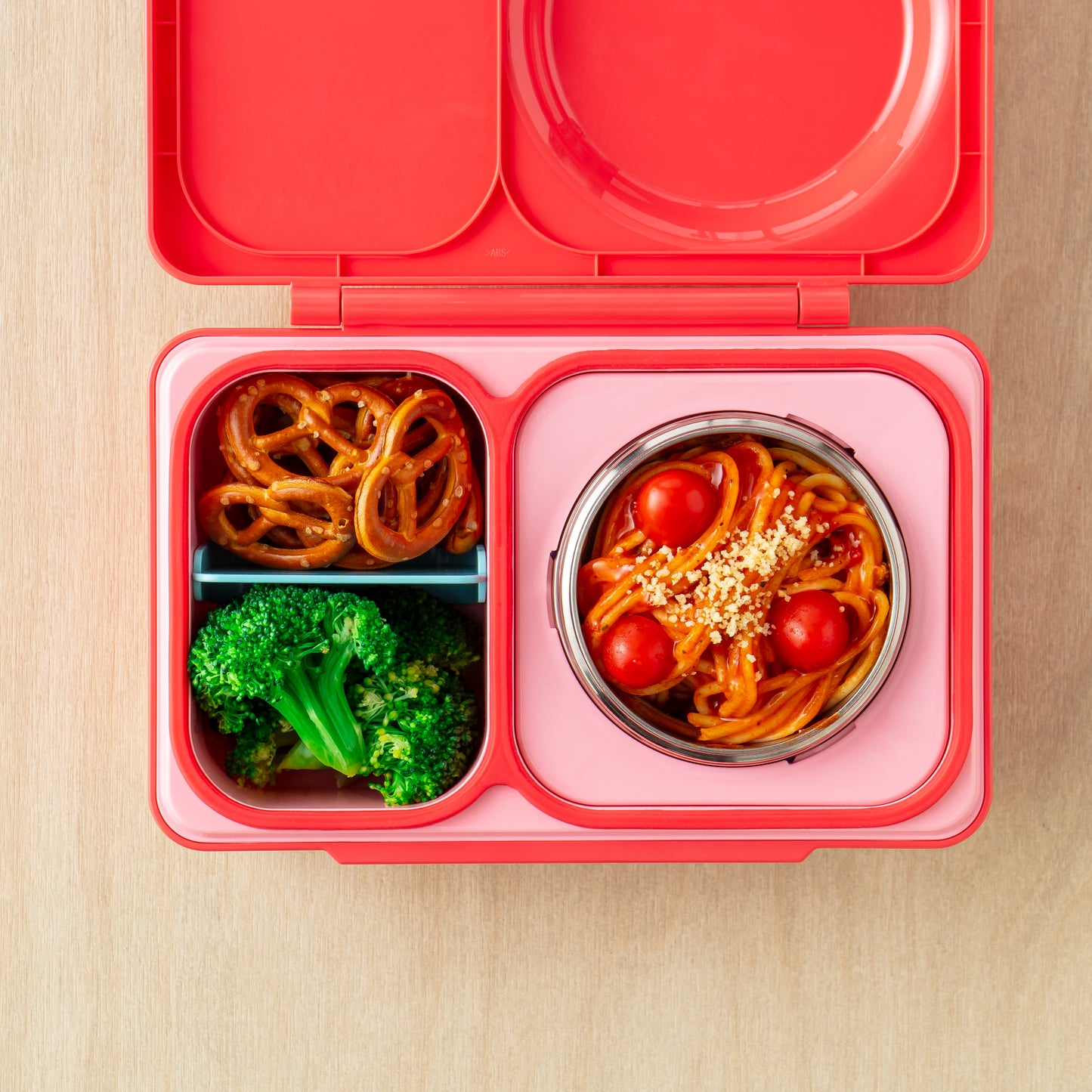 OmieBox UP Hot and Cold Bento Box - Cherry Pink