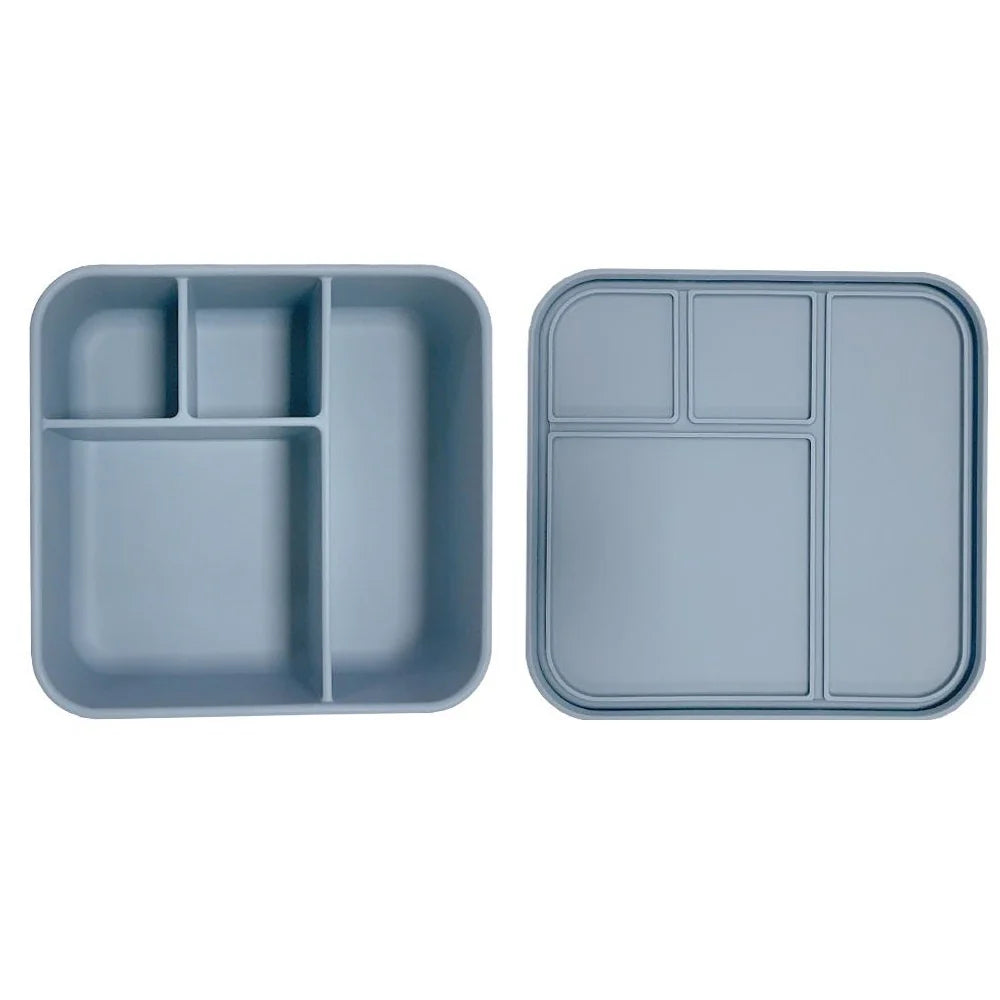 Apollo Silicone Bento 4 Square - Blue