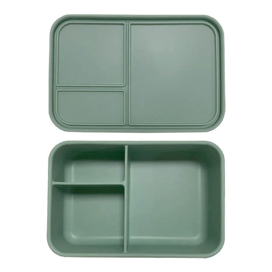 Apollo Silicone Bento 3 Rectangle - Sage