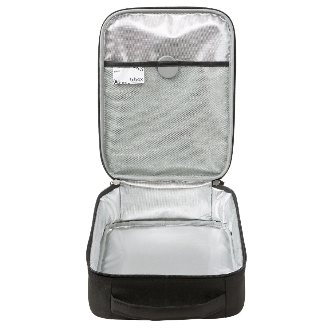 Black Insulated Lunchbag Open