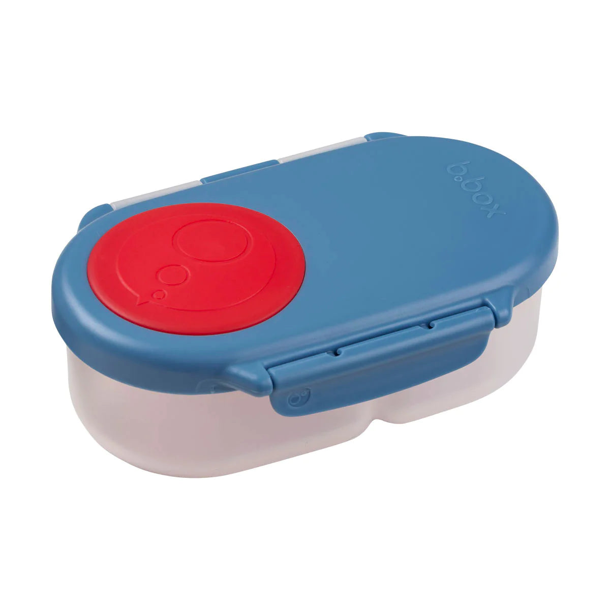 a picture of b.box Snack Box - Blue Slateon a white background for a super cool snack box for school