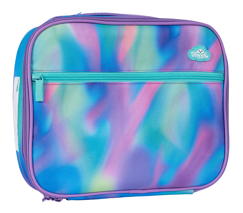a picture of Spencil Insulated Lunch Bag with Chill Pack - Auroraon a white background for cool school gear