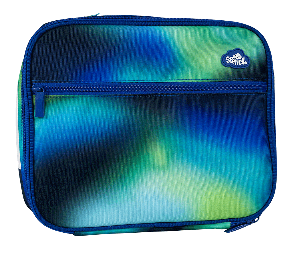 a picture of Spencil Insulated Lunch Bag with Chill Pack - Galactic Glow on a white background for cool school gear