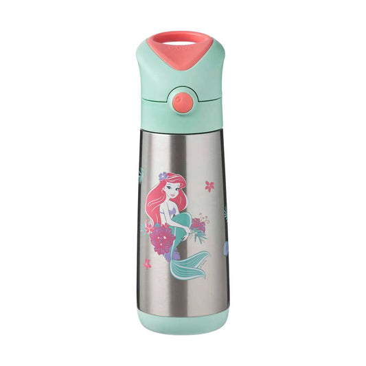 a picture of b.box Insulated Drink Bottle 500ml - Little Mermaidon a white background for a super cool drink bottle for school