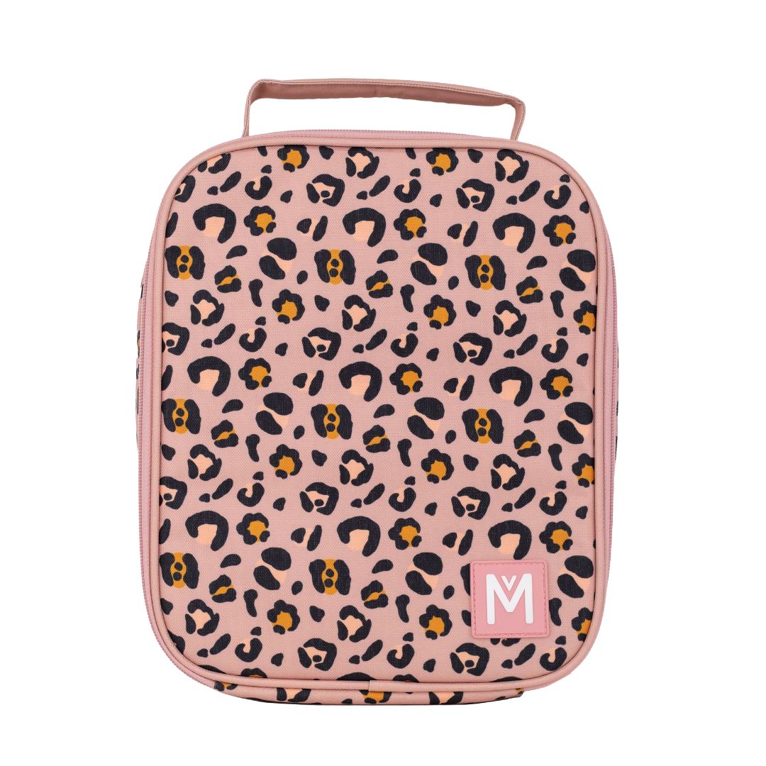 MontiiCo Large Insulated Lunch Bag - Blossom Leopard 2.0