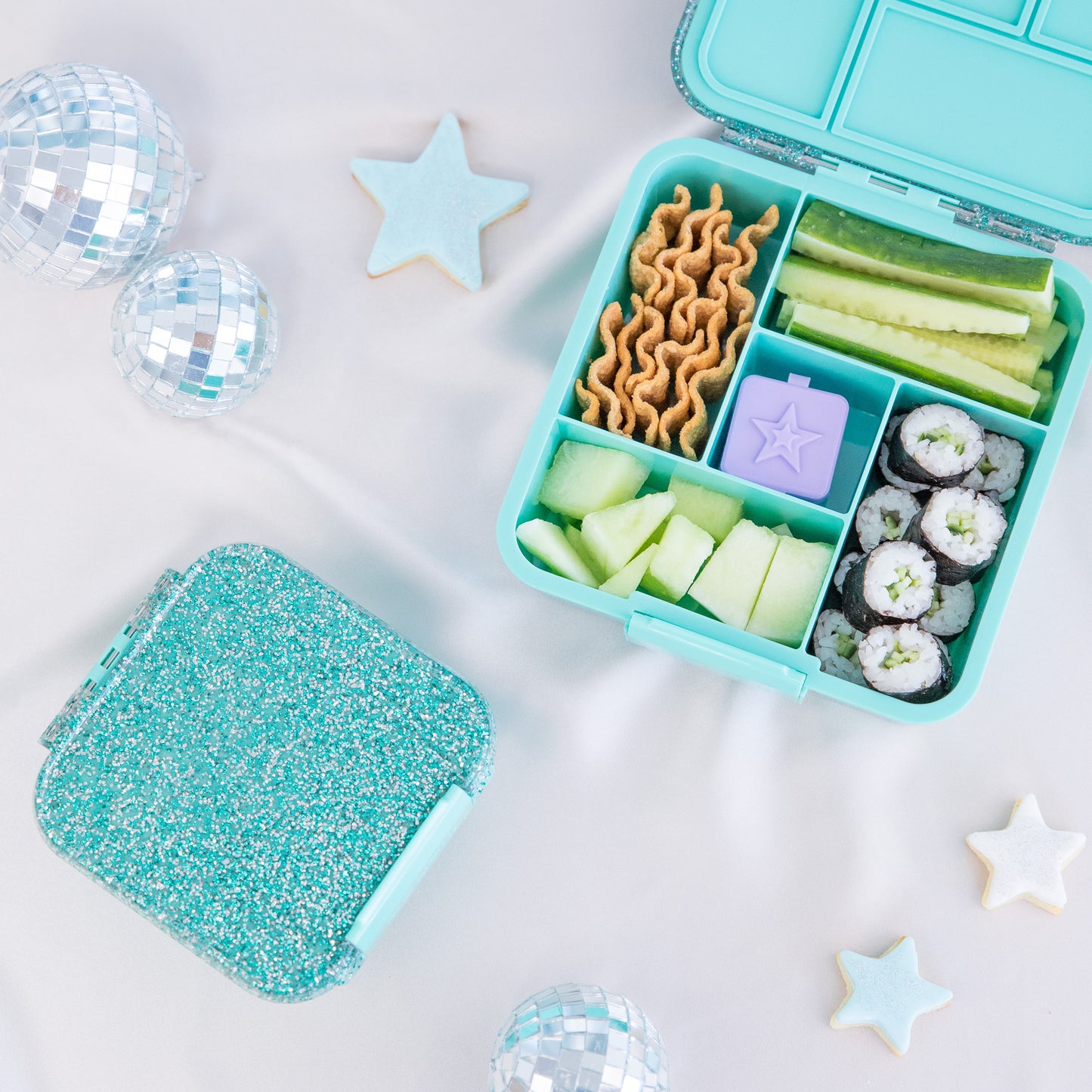 MontiiCo Bento 5 - Turquoise Glitter