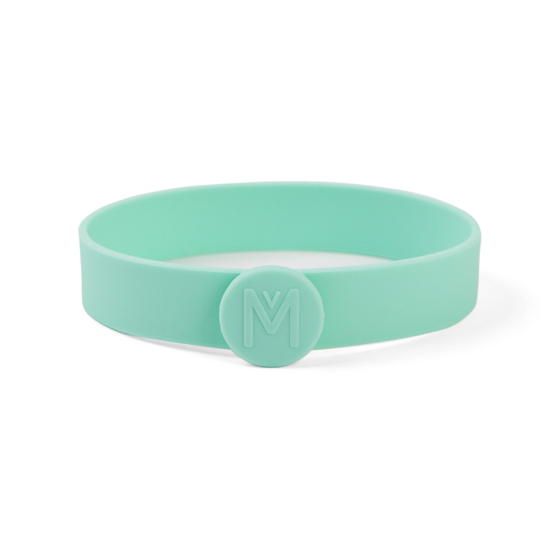 a picture of MontiiCo Silicone Cutlery Band - Marine on a white background for a fun bento meal