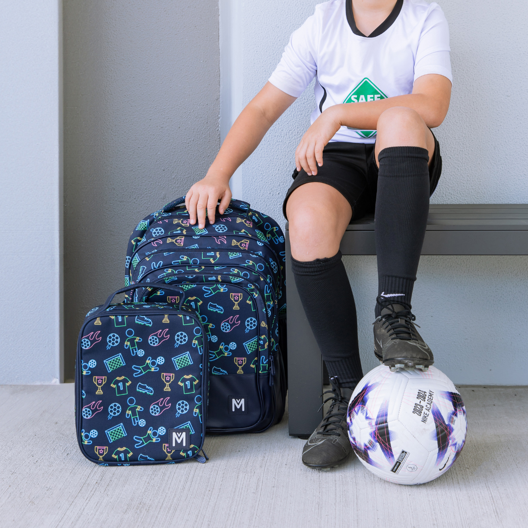MontiiCo Large Insulated Lunch Bag - Goal Keeper