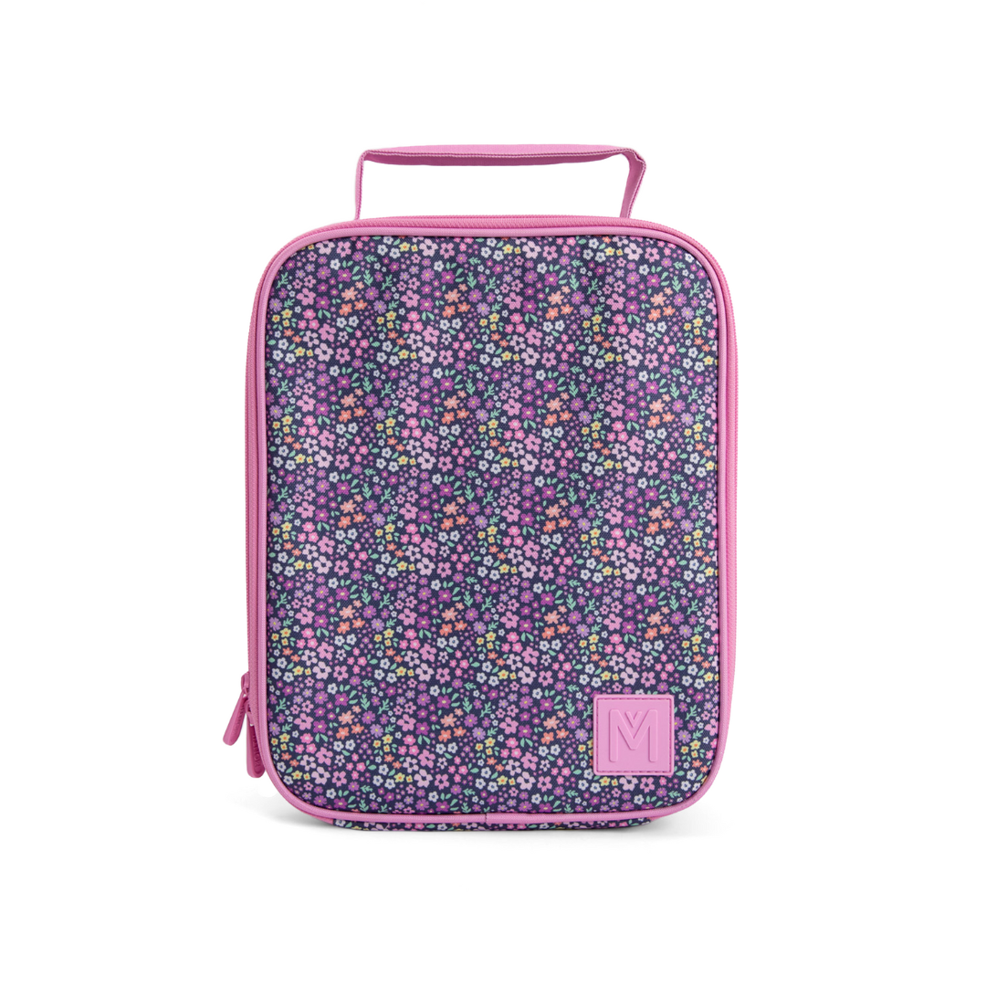 a picture of MontiiCo Large Insulated Lunch Bag - Meadow on a white background for a fun bento meal