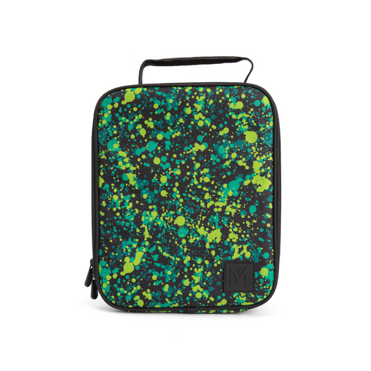 a picture of MontiiCo Large Insulated Lunch Bag - Splat on a white background for a fun bento meal