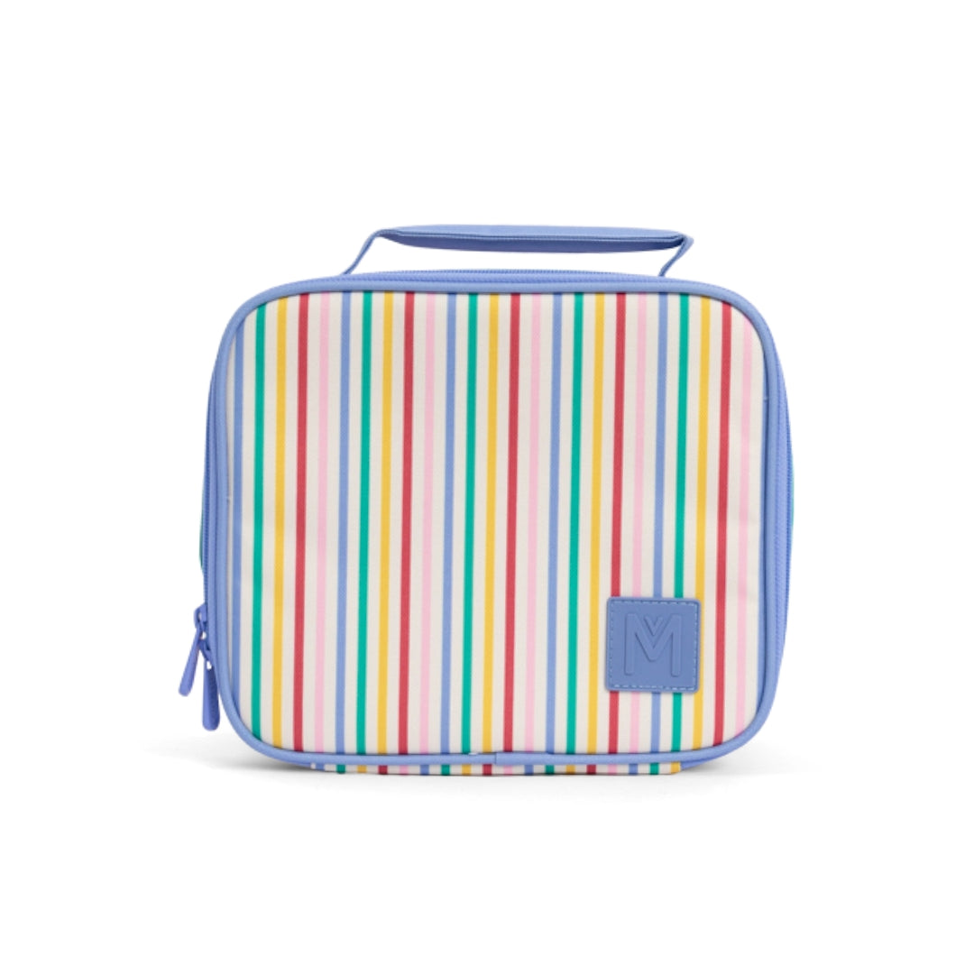 MontiiCo Medium Insulated Lunch Bag - Fruits Stripe