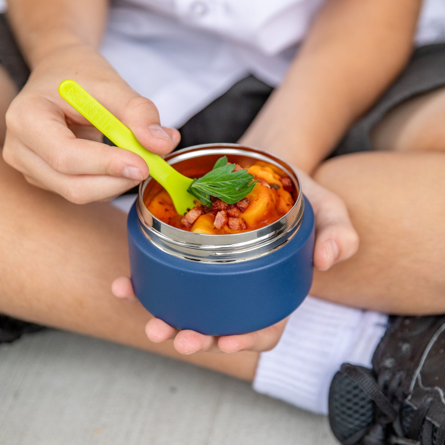 MontiiCo Kids Mini Insulated Food Jar 200ml- Navy