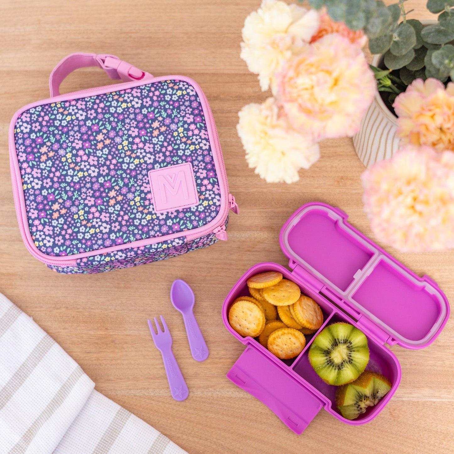 MontiiCo Feast Snack Box - Fuchsia