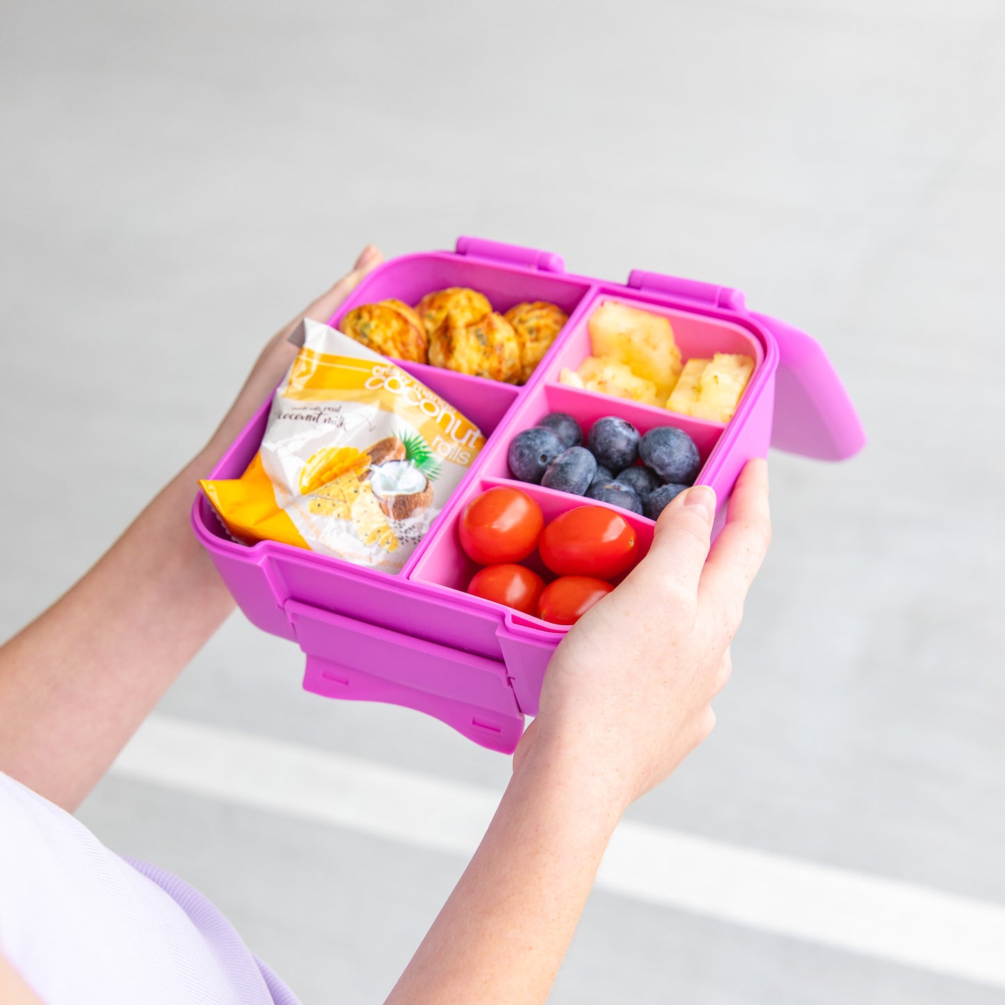 MontiiCo Feast Bite Lunch Box - Fuchsia