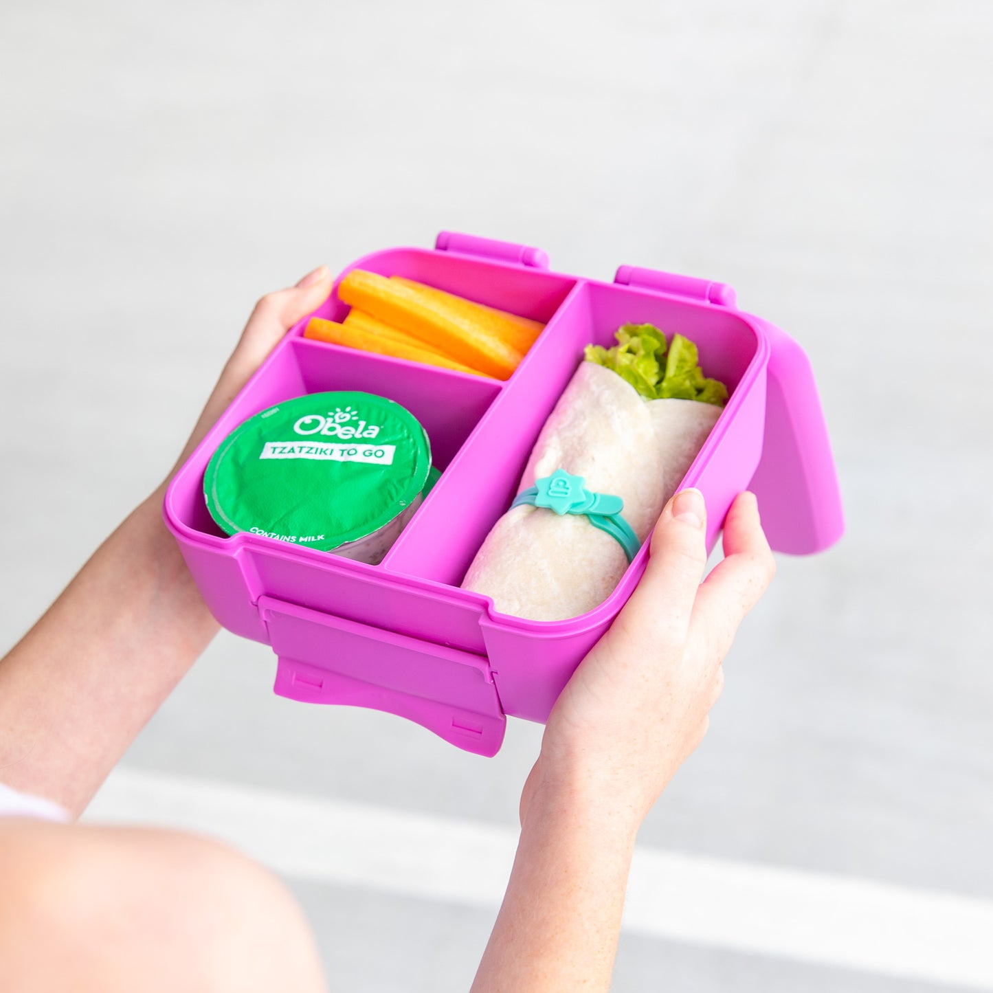 MontiiCo Feast Bite Lunch Box - Fuchsia