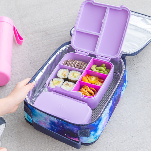 MontiiCo Feast Bite BYO Bundle with compact lunch container and matching accessories for snacks and small meals.