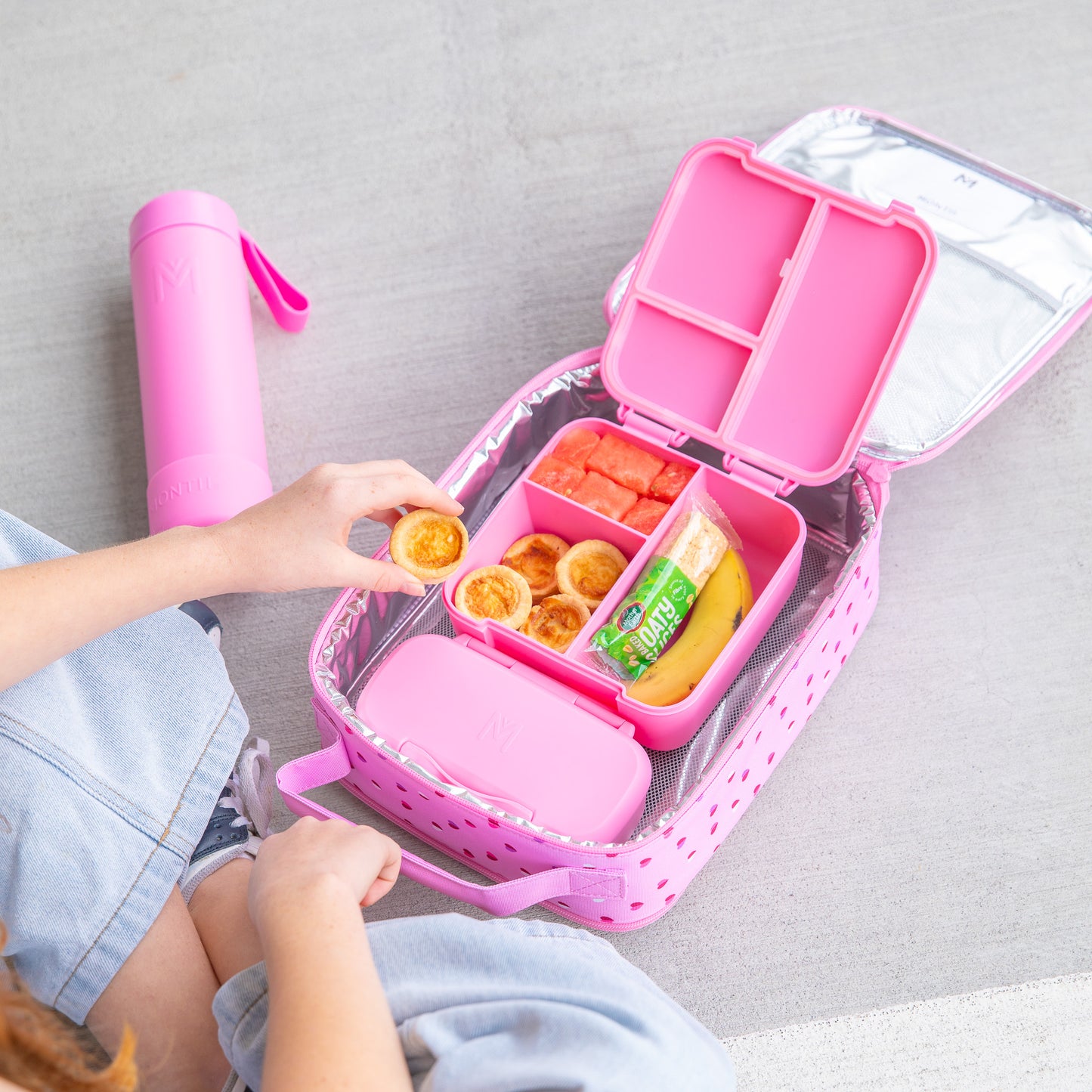 MontiiCo Large Insulated Lunch Bag - Sweetheart
