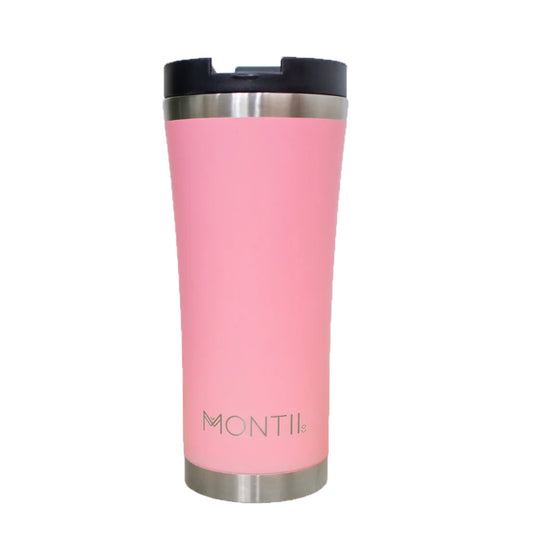MontiiCo Reusable Insulated MEGA Coffee Cup - Strawberry