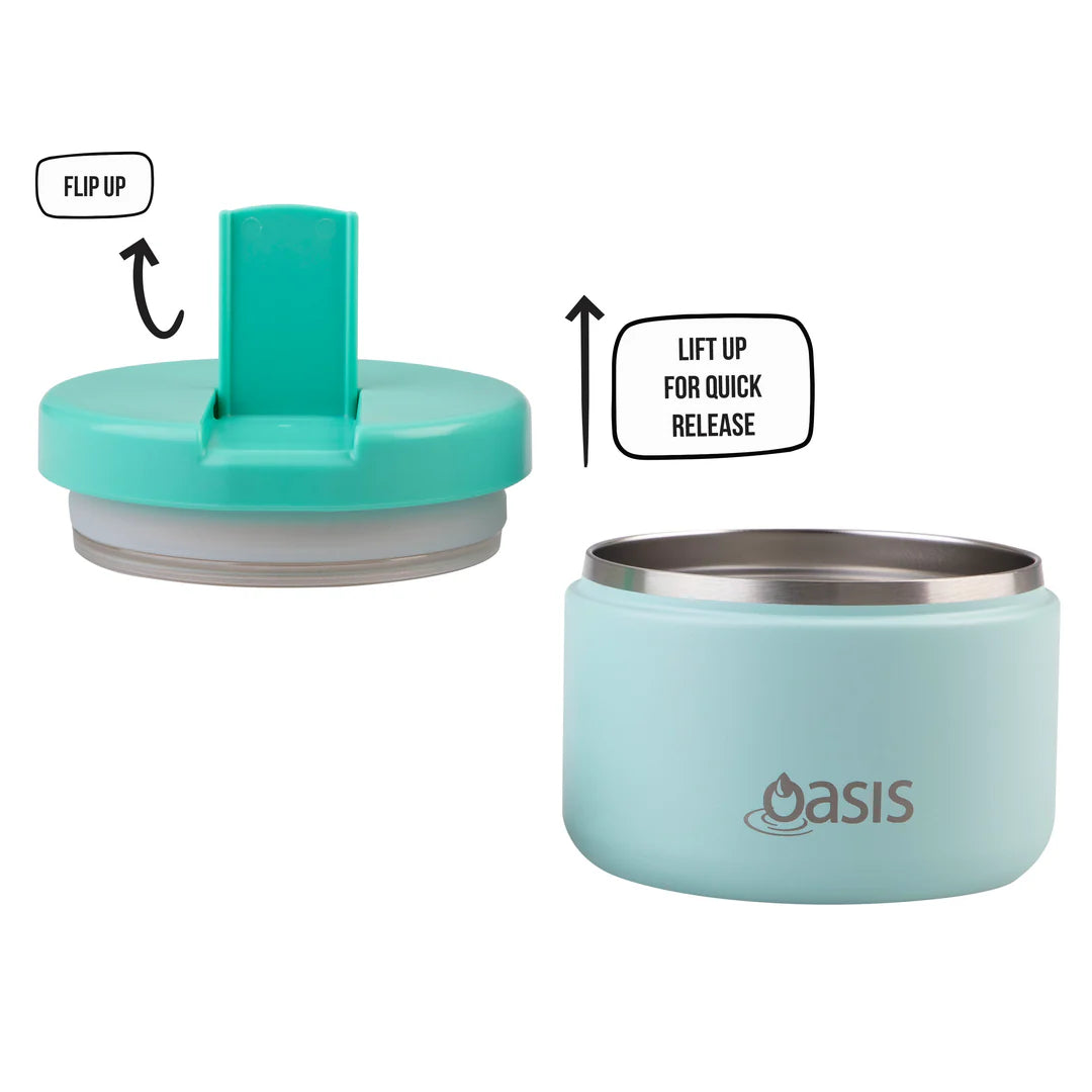 Oasis Kids Insulated Food Jar with Flip Lid 300ml - Mint