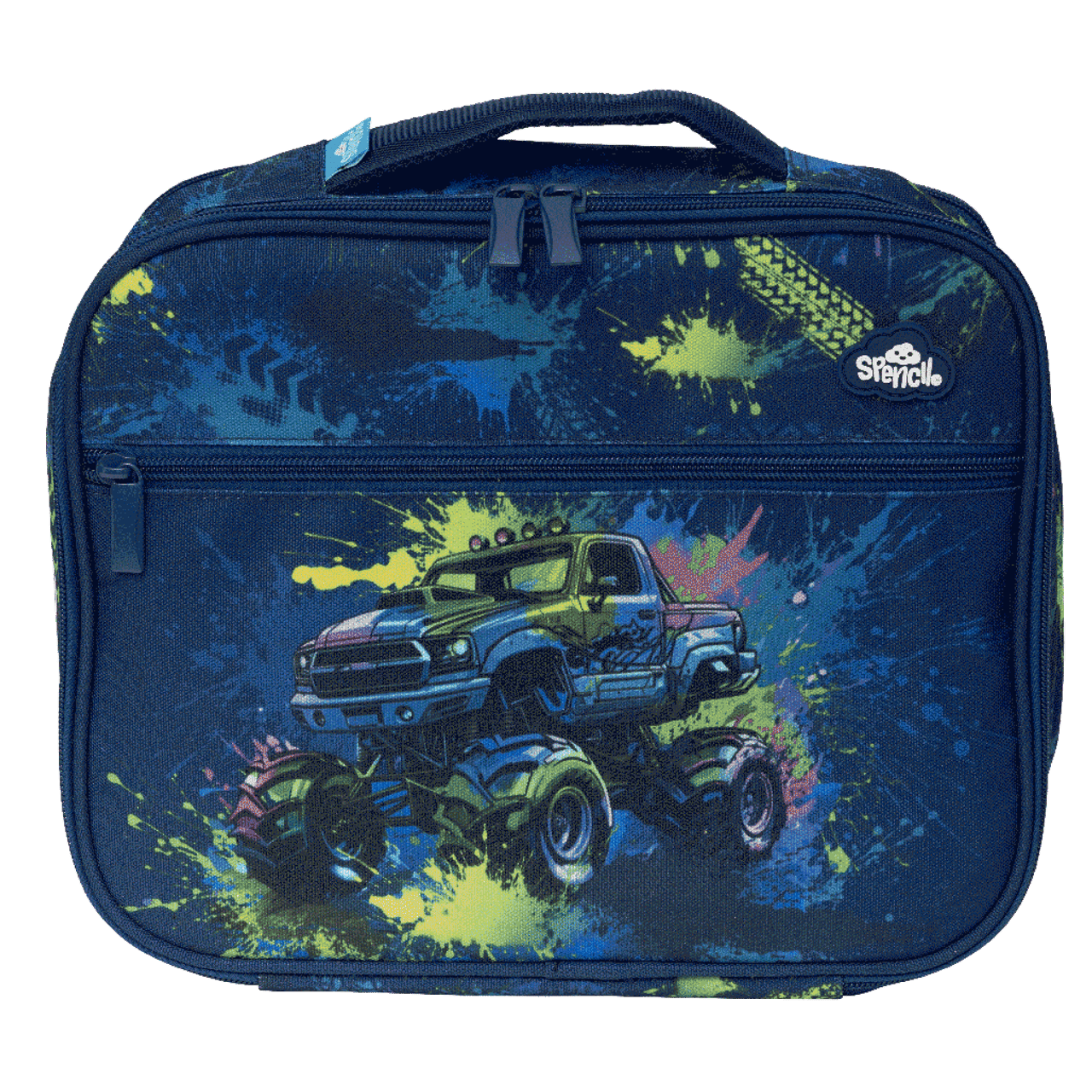 a picture of Spencil Insulated Lunch Bag with Chill Pack - Mega Wheels on a white background for cool school gear