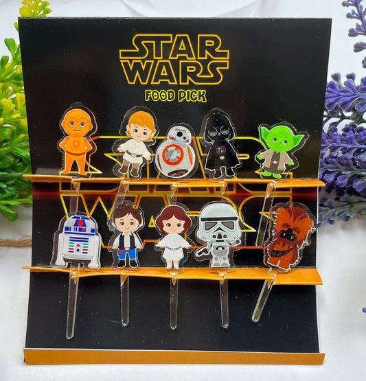 Acrylic Food Picks - Star Wars