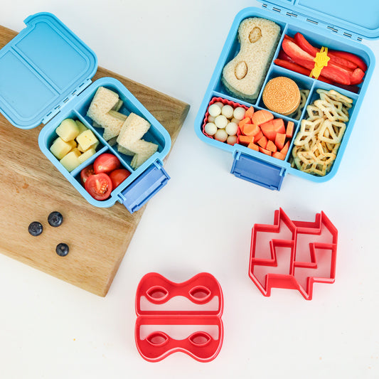 Lunch Punch Sandwich Cutter Pair - Superhero